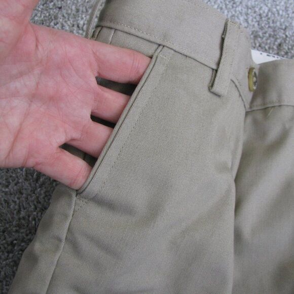 NWT Dennis uniform Irvington khaki shorts Girls 4 slim - Picture 5 of 12